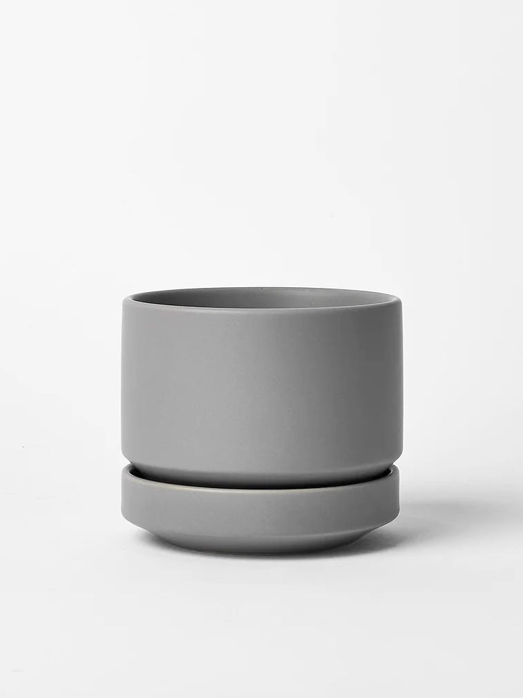 Round Two Ceramic Pot, Medium 7" (Multiple Colours)
