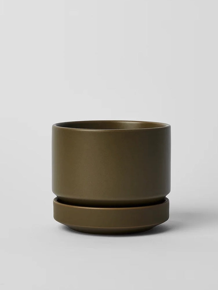 Round Two Ceramic Pot, Small 4" (Multiple Colours)