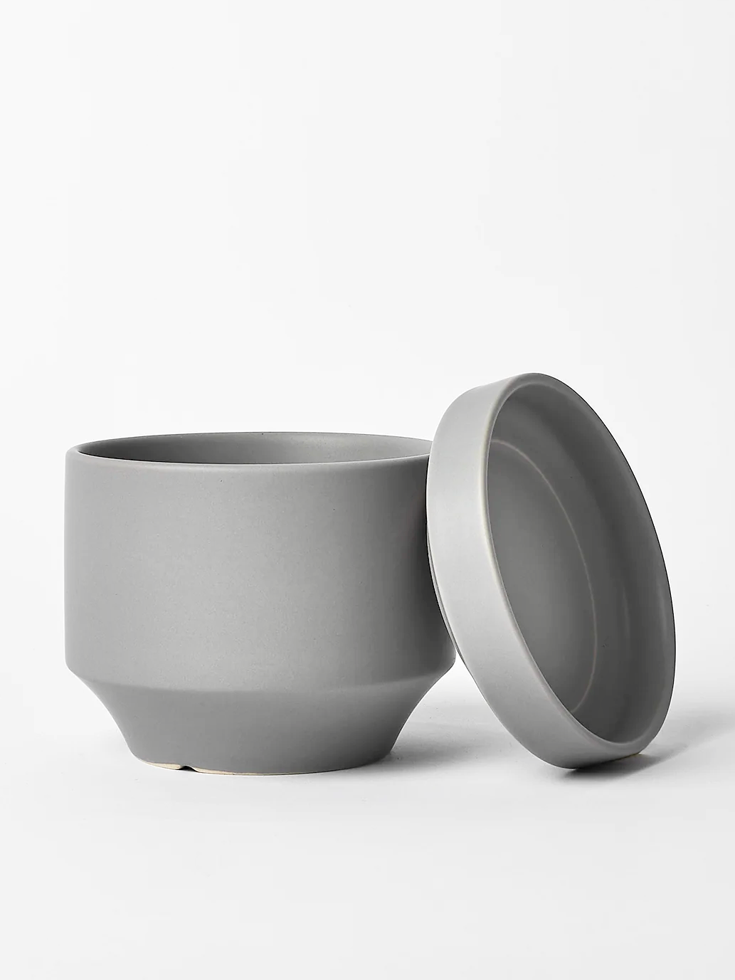 Round Two Ceramic Pot, Small 4" (Multiple Colours)