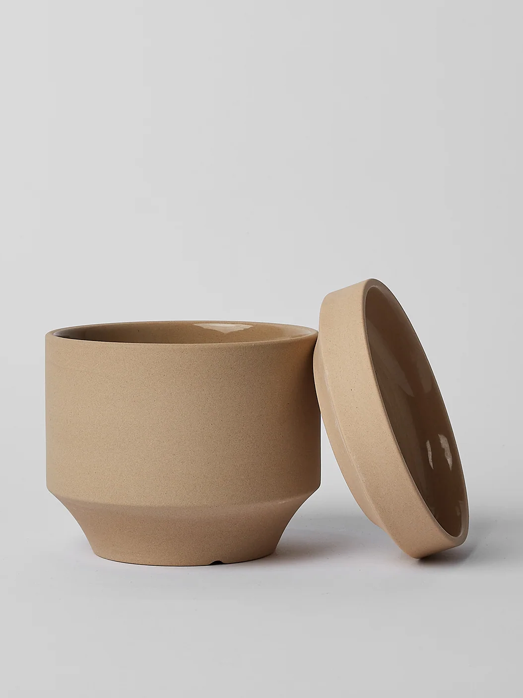Round Two Ceramic Pot, Small 4" (Multiple Colours)