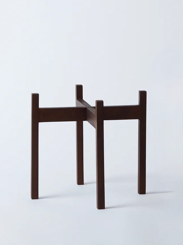Tobago Mahogany Plant Stand, Large 8.5" (Multiple Colours)
