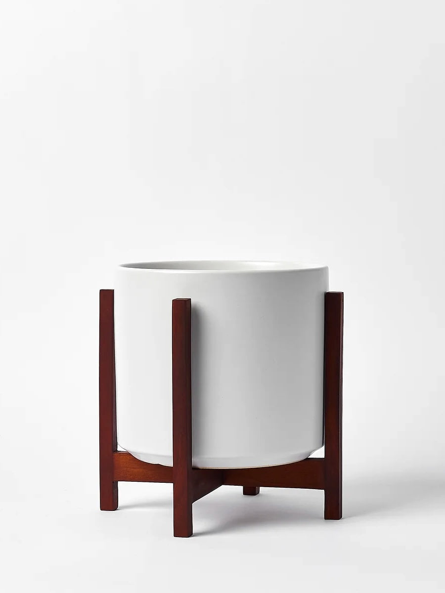 Tobago Mahogany Plant Stand, Large 8.5" (Multiple Colours)