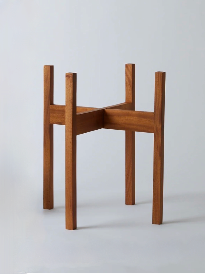 Tobago Mahogany Plant Stand, XL 11" (Multiple Colours)