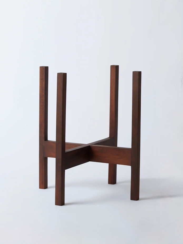 Tobago Mahogany Plant Stand, XL 11" (Multiple Colours)