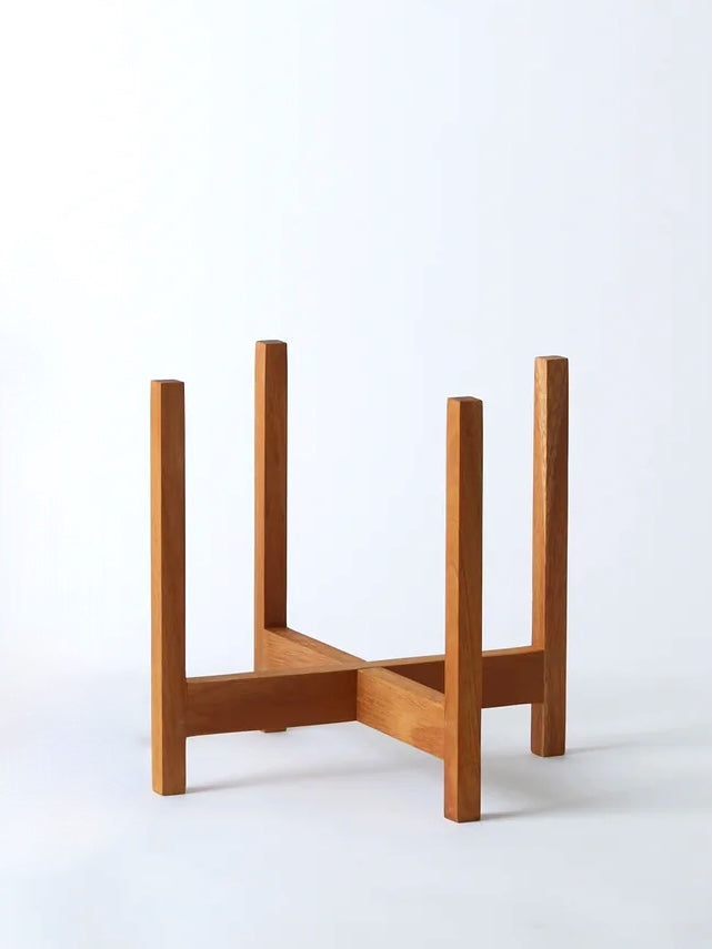 Tobago Mahogany Plant Stand, Large 8.5" (Multiple Colours)