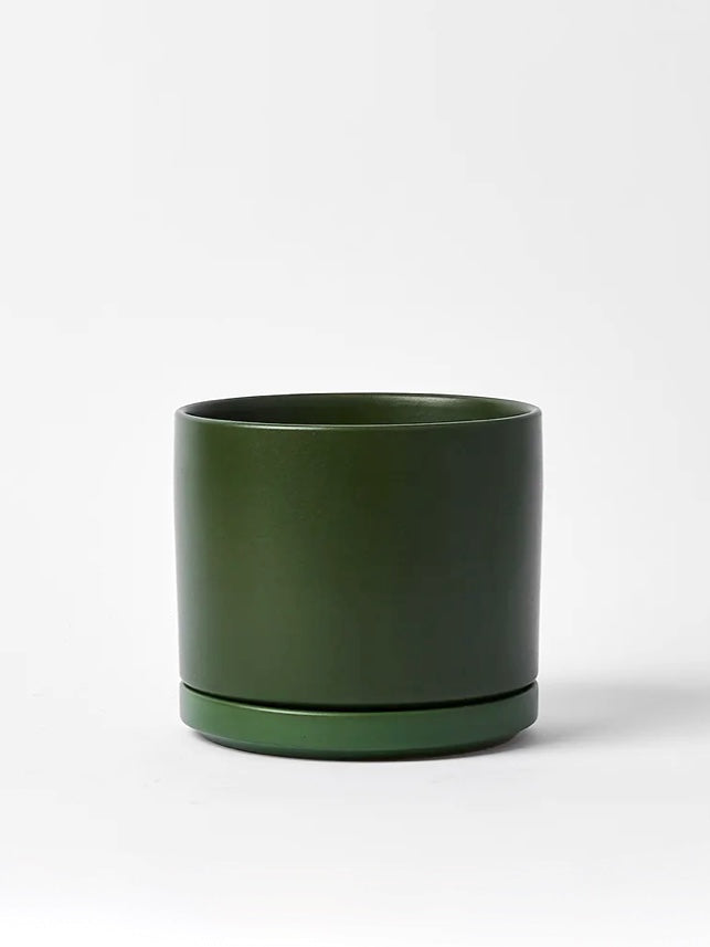 Tobago Ceramic Pot, Large 8" (Multiple Colours)
